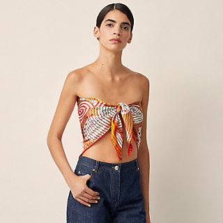 自由を遊ぶ風 HERMES Bandeau Gabi Thalassa スカーフ Astronomie Astrologie double face scarf 90 | Hermès Singapore